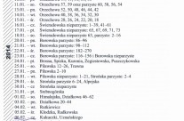 Plan wizyt duszpasterskich 2013/2014r. na Gaju