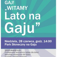 Zapraszamy na Festyn Osiedla Gaj!
