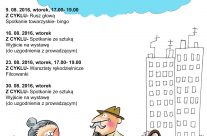 Plan spotkań Klubu Seniora na sierpień
