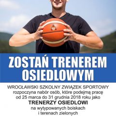 Ruszyła właśnie rekrutacja na Trenera Osiedlowego!