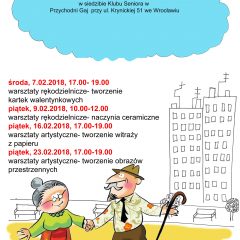 Plan spotkań Klubu Seniora na luty