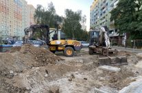Budowa parkingu na finiszu