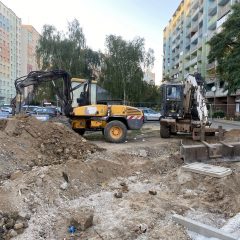 Budowa parkingu na finiszu