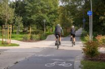 Ponad połową Promenady Krzyckiej można już jeździć