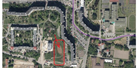 Ochrona przestrzeni pomiędzy blokami przy       ul. Orzechowej, a ul. Działkową.