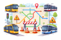 Remont torowiska – ul. Gliniana / ul. Borowska, Zmiany w trasach komunikacji miejskiej